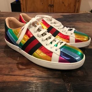 Gucci Rainbow Ace Sneakers